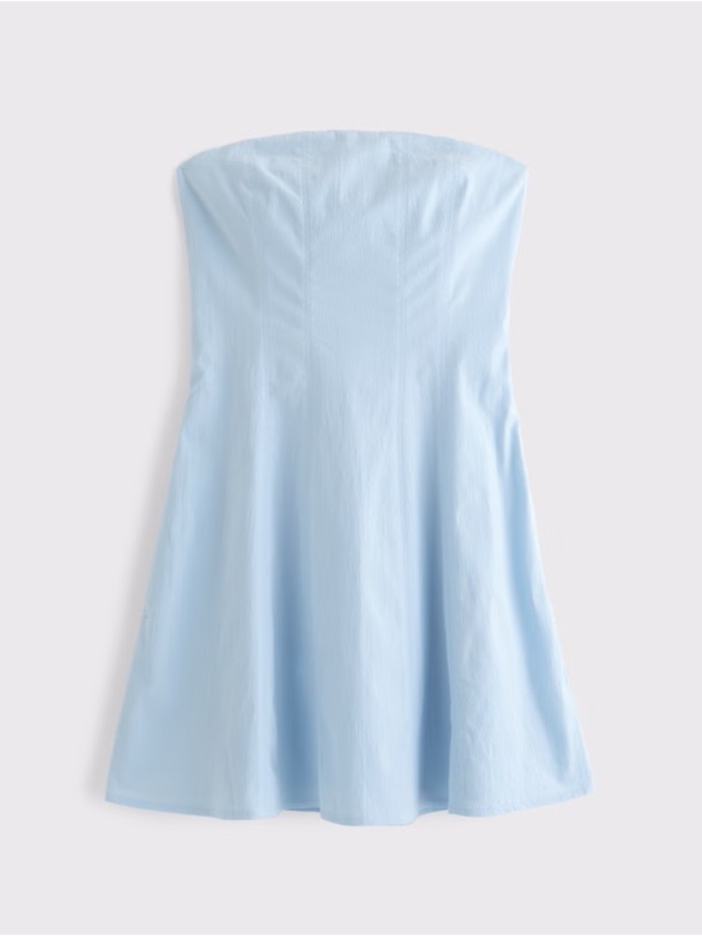 Abercrombie Sky Blue Strapless A-Line Summer Stretch Dress